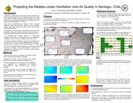 Projecting the Madden-Julian Oscillation Onto Air Quality in Santiago, Chile Sean J