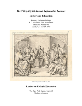 Luther Musiced