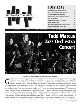 Todd Marcus Jazz Orchestra Concert