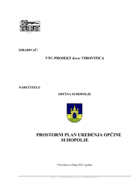 Prostorni Plan Uređenja Općine Suhopolje