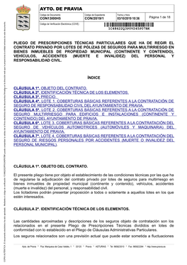 AYTO. DE PRAVIA Código De Documento Código De Expediente Fecha Y Hora CON13I00H5 CON/2019/1 03/10/2019 10:36 Página 1 De 18