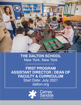 THE DALTON SCHOOL New York, New York
