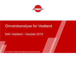 Omverdsanalyse for Vestland