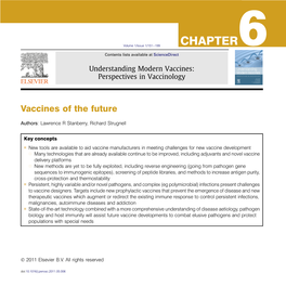 Vaccines of the Future