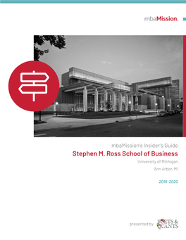 Insider's Guide: Stephen M. Ross School of Business