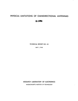 Physical Limitations of Omnidirectional Antennas