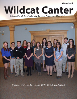 Wildcat Canter University of Kentucky Ag Equine Programs Newsletter