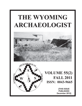 The Wyoming Archaeologist