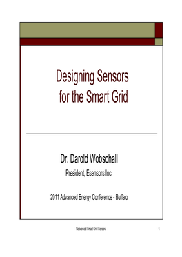Intelligent Sensors for Smart Grid