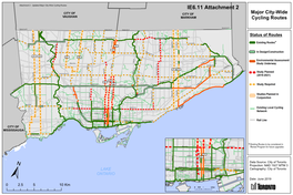 Map of Major City-Wide Cycling Routes