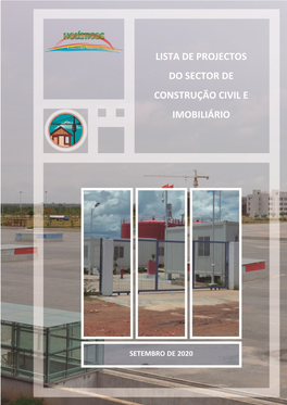 Lista De Projectos Do Sector De Construção Civil E Imobiliário (Setembro De 2020) 1