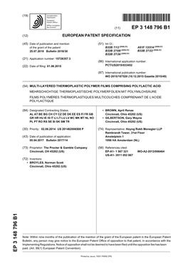 Multi-Layered Thermoplastic Polymer Films Comprising