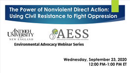 The Power of Nonviolent Direct Action: Using Civil Resistance To