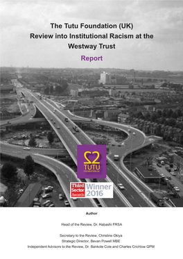 Review Into Institutional Racism at the Westway Trust Report