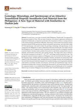 Gemology, Mineralogy, and Spectroscopy of an Attractive