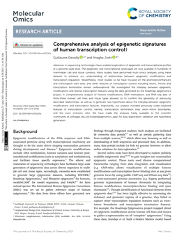 Molecular Omics