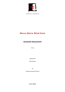 Murra Warra Wind Farm Economic Assessment