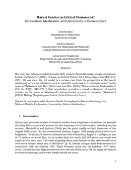 Explanation, Idealization, and Universality in Econophysics