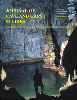 Journal of Cave and Karst Studies Editor Louise D