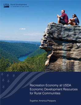 Recreation Economy at USDA Economic Development Resources for Rural Communities