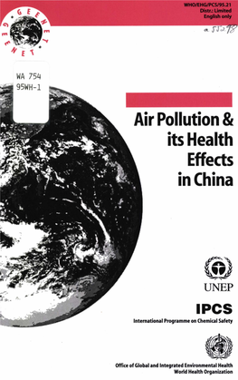 Air Pollution & Its Health Effects in China