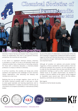 Chemical Societies of Fennoscandia Newsletter November 2015