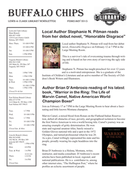 Buffalo Chips Library Newsletter February 2015