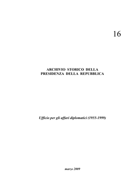 Ufficio Per Gli Affari Diplomatici (1955-1999)