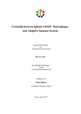 Macrophages and Adaptive Immune System