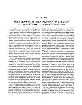 DEPICTIONS of BUDDHA SAKYAMUNI in Thejamlc AL-TAVARIKHAND the MAJMA C AL-TAVARIKH