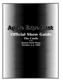 Apple Expo East 1992 Show Guide Clearscan After