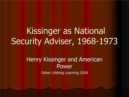 Henry Kissinger