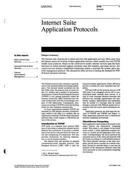 Internet Suite Application Protocols