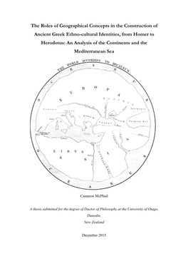 The Roles of Geographical Concepts in the Construction of Ancient Greek