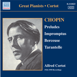 CHOPIN Preludes Impromptus Berceuse