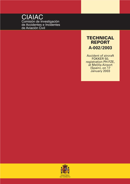 Technical Report A-002/2003