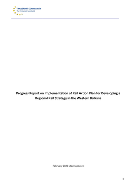 Progress Report on Implementation of Rail Action Plan (April Update)