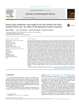 The Effect of the Byzantine-Islamic Transition