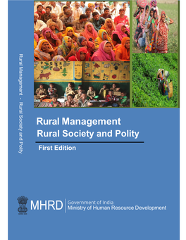 Rural Management Rural Society and Polity