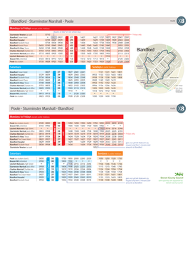 Blandford • Sturminster Marshall • Poole Poole • Sturminster Marshall