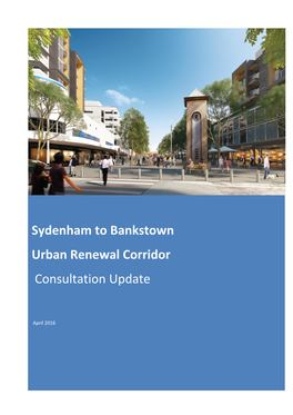 Sydenham to Bankstown Urban Renewal Corridor Consultation Update