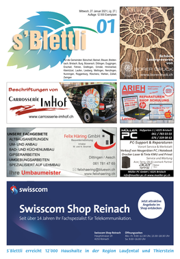 Swisscom Shop Reinach Shop Entdecken