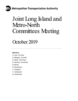 Joint Long Island and Metro-North Committees Meeting