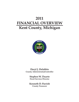 2011 Kent County Financial Overview