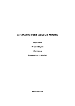 Alternative Brexit Economic Analysis