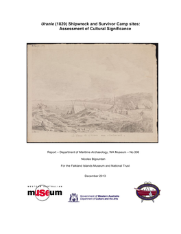 Uranie (1820) Shipwreck and Survivor Camp Sites: Assessment of Cultural Significance