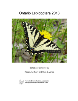 Ontario Lepidoptera 2013