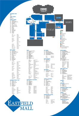 47X69 Eastfield Mall Directory 2012
