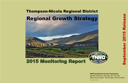 Regional Growth Strategy September 2015 Release September