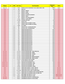 P-Lim Trading Pricelist 070821